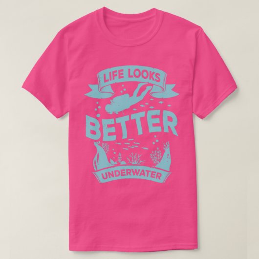 T-shirt Plongée plongée plongée cadeau (Design devant)