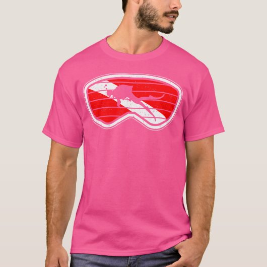 T-shirt Plongée Plongée Plongée Descente Snorkel Goggles D (Devant)