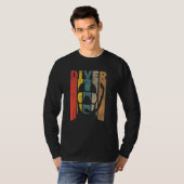 T-shirt Plongée Plongée Plongée Vintage Retro (Devant entier)