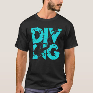 T-shirt Plongée Plongée Sports Nautique Plongée Océan Mer