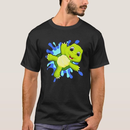 T-shirt Plongée Plongée Tortue Plongée Océan 1 (Devant)