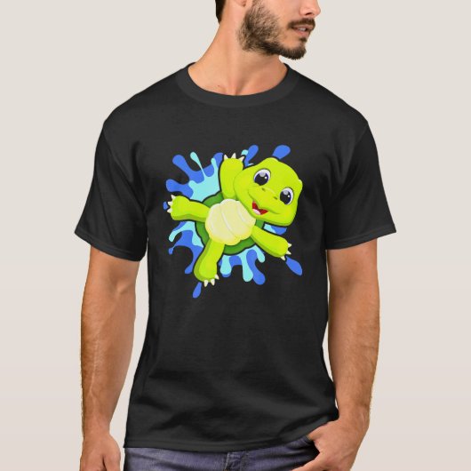 T-shirt Plongée Plongée Tortue Plongée Océan 1 (Devant)