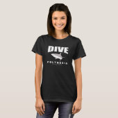 T-shirt Plongée Polynesia Shark Plongée Sous-Marine En Pol (Devant entier)