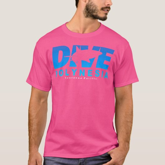 T-shirt Plongée Polynésie Avec Plongée Sous-Marine De Requ (Devant)