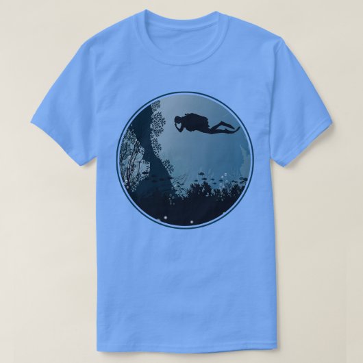 T-shirt Plongée profonde Océan Plongée Plongée Plongée (Design devant)