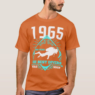 T-shirt Plongée sous-marine 1965 Anniversaire Cadeau de pl