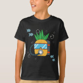 T-shirt Plongée sous-marine Ananas Fruit Marine Plongeur A (Devant)