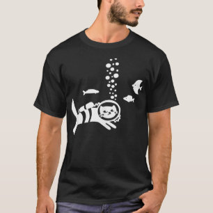 T-shirt Plongée sous-marine Chat Snorkeling