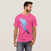 T-shirt Plongée sous-marine colorée (Devant entier)