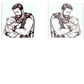 T-shirt Plongée sous-marine papa chat