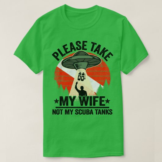 T-shirt Plongée sous-marine papa Diver Diver Drapeau Vinta (Design devant)