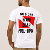 T-shirt Plongée sous-marine, pas plus Blah Talk Pool ouver (Dos)