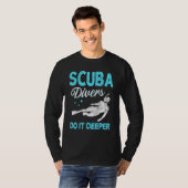 T-shirt Plongée Sous-Marine Plongée Faire Plus Profond (Devant entier)