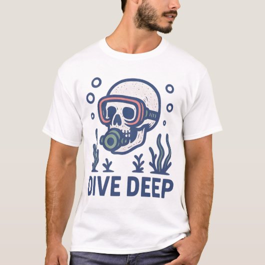 T-shirt Plongée sous-marine Plongée profonde (Devant)