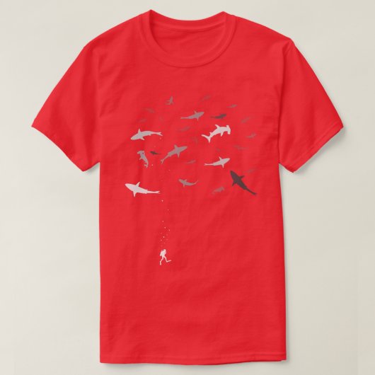 T-shirt Plongée sous-marineBaleineObservation de requinPlo (Design devant)