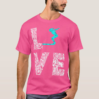 T-shirt Plongée Springboard Planche Love Plate-forme plong