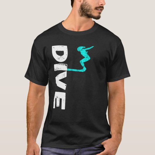 T-shirt Plongée Springboard Planche Plate-forme Plongée Pl (Devant)
