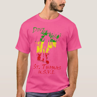 T-shirt Plongée St Thomas U S V I Vacation Plongée