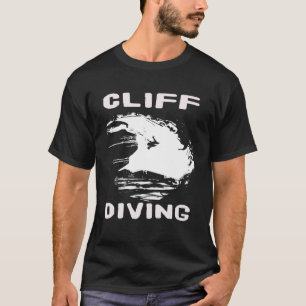 T-shirt plongée sur falaise Coucher de soleil ou Cliff Jum