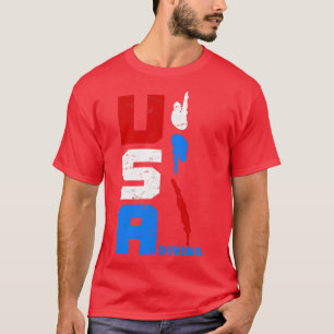 T-shirt Plongée USA Diver Concurrentiel Plongée Original
