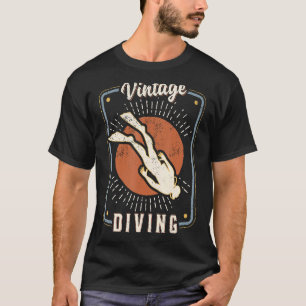 T-shirt Plongée Vintage Retro Classic Sport Love