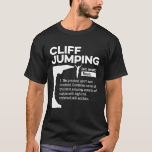 T-shirt Plongeon de falaise Définition du nom Tombstoning 
