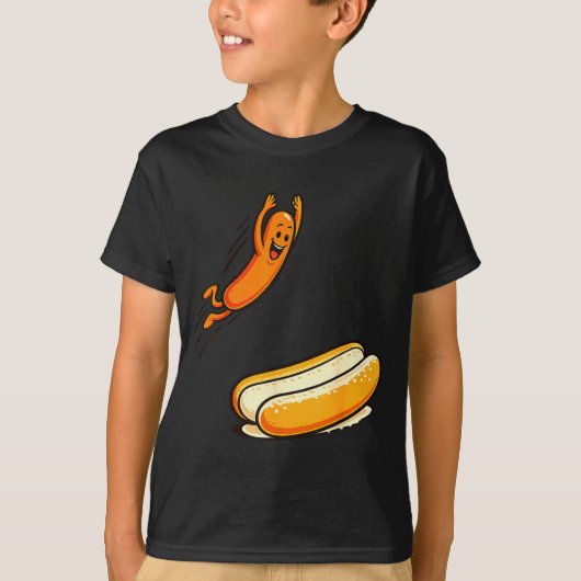 T-shirt Plongeon de hotdog (Devant)