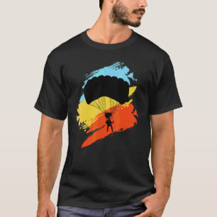 T-shirt Plongeon en parachute vintage drôle Parachutiste R