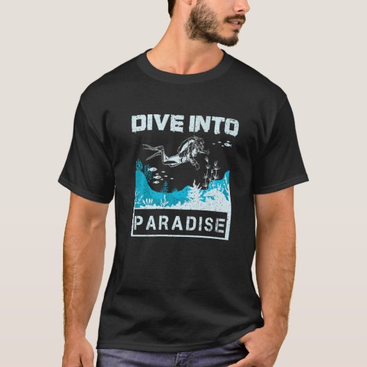 T-shirt Plonger Dans Le Paradis (Devant)