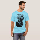 T-shirt Plongeur autonome antique (Devant entier)