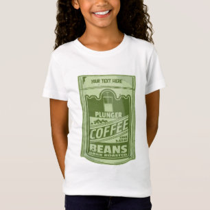 T-Shirt Plongeur café pop art emballage alimentaire illust