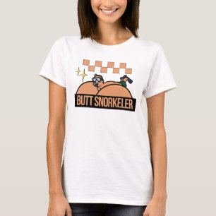 T-shirt Plongeur de fesses de confort rétro, adulte drôle,
