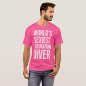 T-shirt Plongeur de saturation drôle de plongée (Devant entier)