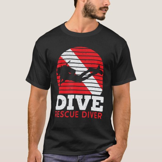 T-shirt Plongeur de secours Plongée Aquaholique Plongée so (Devant)