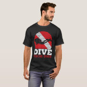 T-shirt Plongeur de secours Plongée Aquaholique Plongée so (Devant entier)