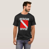 T-Shirt Plongeur de Secours SCUBA pour Instructeur (Devant entier)