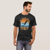 T-shirt Plongeur descendant plus profond plongée en apnée (Devant entier)