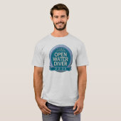 T-shirt Plongeur en eau libre certifié sur mesure (Devant entier)