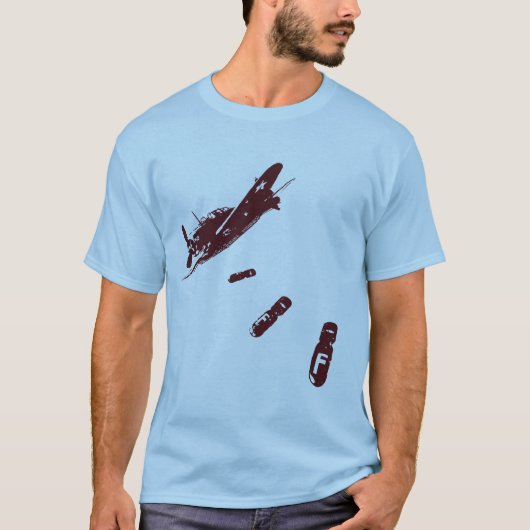 T-shirt Plongeur F-Bomb (Maroon) (Devant)