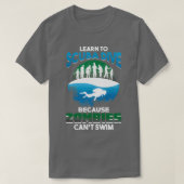 T-shirt Plongeur Scuba Apprendre À La Plongée Scuba Zombie (Design devant)