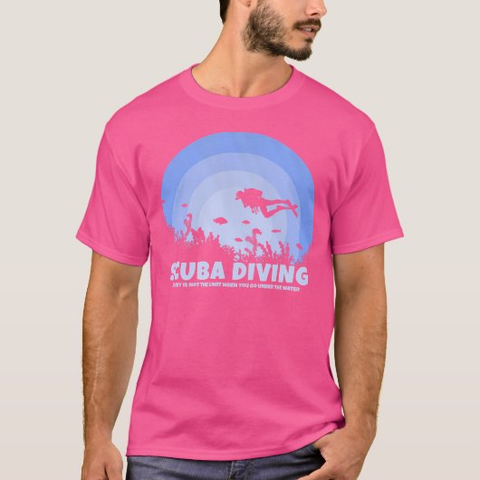 T-shirt Plongeur Scuba Le Ciel N'Est Pas La Limite Plongée (Devant)