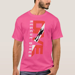 T-shirt Plongeur Secouru Scuba Pour Les Étudiants Divers