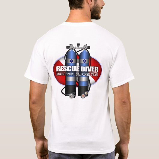 T-shirt Plongeur secouru (ST) (Dos)