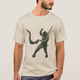 T-shirt Plongeur vintage avec le casque de plongée