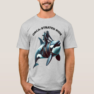 T-shirt Plongeur vintage de la SCUBA à bord d'un gros tueu