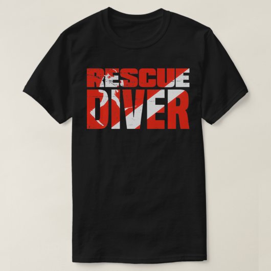 T-shirt Plongeurs Certifiés Plongeur Secouru 2 (Design devant)
