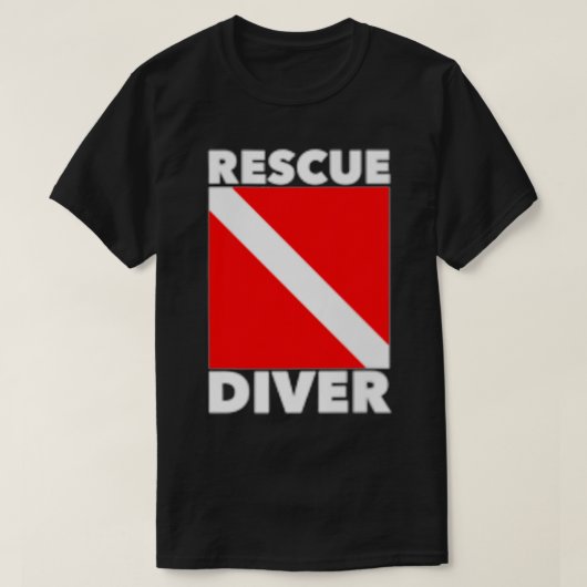 T-shirt Plongeurs Certifiés SCUBA Plongeurs Secourus (Design devant)
