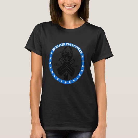 T-shirt Plongeurs de plongée profonde drôles (Devant)