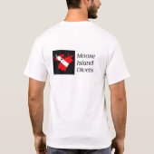 T-shirt Plongeurs d'île d'orignaux (Dos)