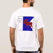 T-shirt Plongeurs d'île d'orignaux - alpha drapeau (Dos)